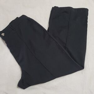 Womens Black Pants Shein Curve 1X Office Dress Slacks Trousers Elastic Waist